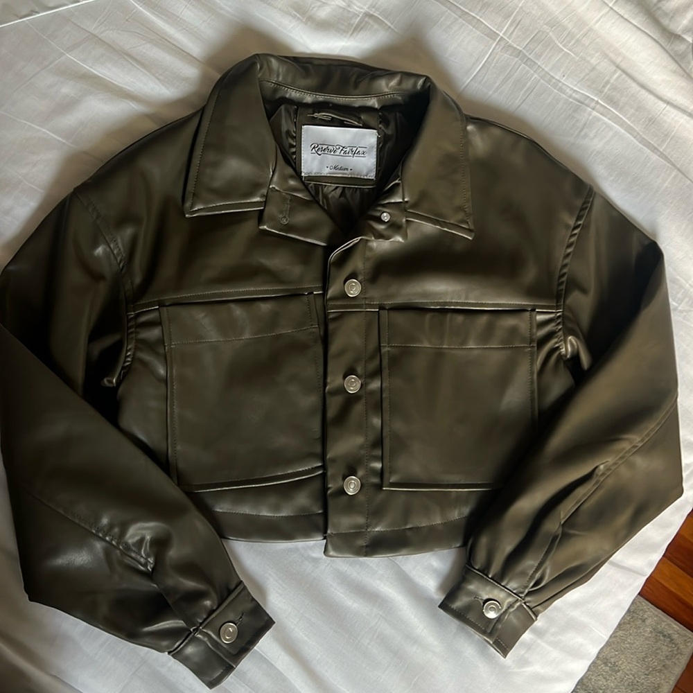 Forest Green Leather Jacket